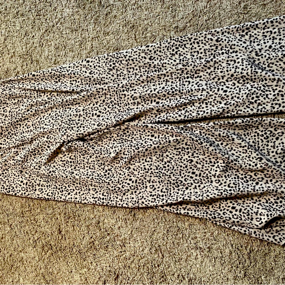 Flowy leopard pants